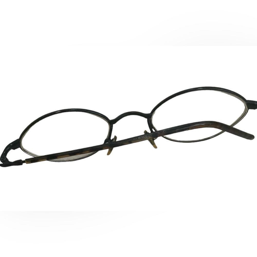 BADA Rare Vintage BL 1744 5BLK Black & Brown Metal Frame Glasses - Picture 3 of 9